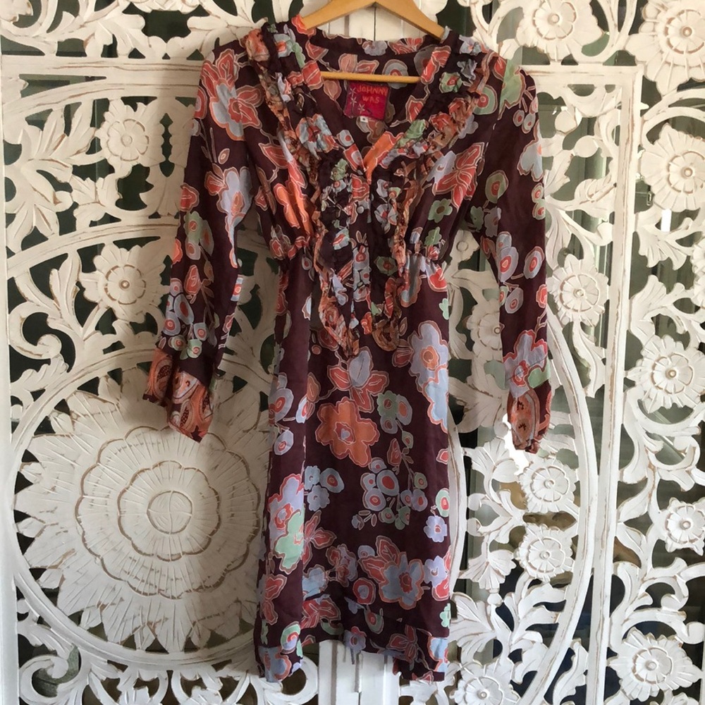 JOHNNY WAS RARE VINTAGE Floral Dress Size: Small.